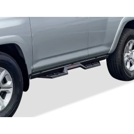APS WB20DBH0B - Drop Style Door-to-Door Black Carbon Steel Nerf Bars