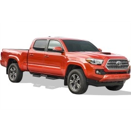 APS WB20DJE8B - Drop Style Door-to-Door Black Carbon Steel Nerf Bars
