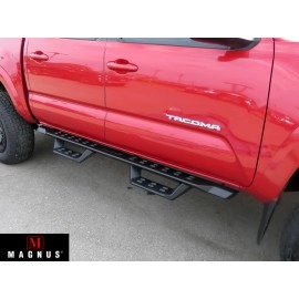 APS WB20RJE8B - Drop Style Door-to-Door Black Carbon Steel Nerf Bars