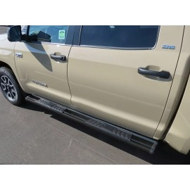 APS WB20SJI8B - OE Style Door-to-Door Black Carbon Steel Running Boards