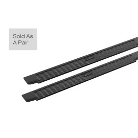 APS WB20TAE8B - Flat Style Door-to-Door Black Carbon Steel Running Boards
