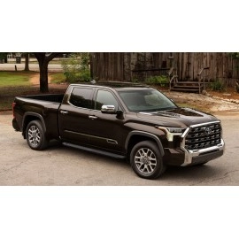 APS WB20TBI8B - Flat Style Door-to-Door Black Carbon Steel Running Boards
