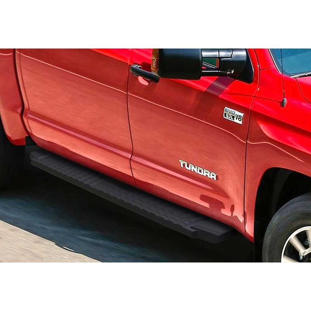 APS WB20TJI7B - Flat Style Door-to-Door Black Carbon Steel Running Boards