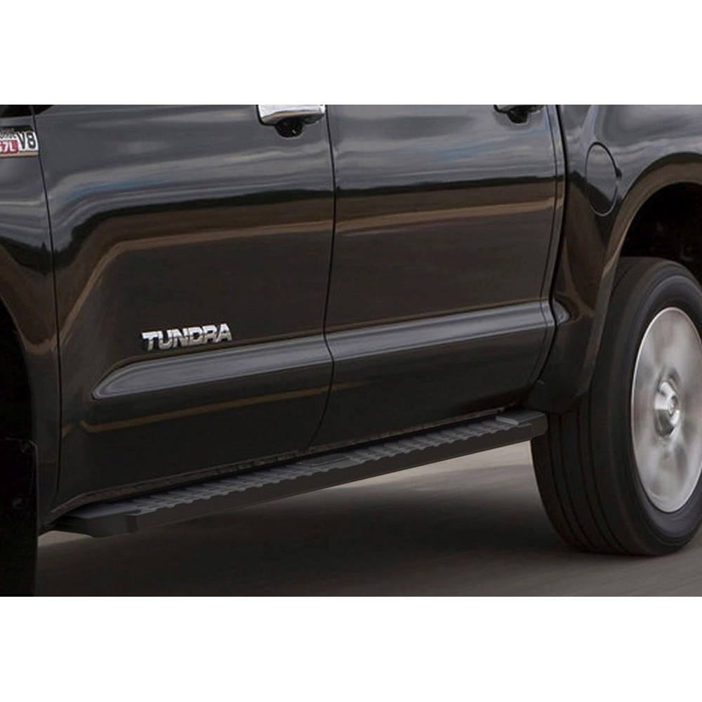 APS WB20TJI8B - Flat Style Door-to-Door Black Carbon Steel Running Boards