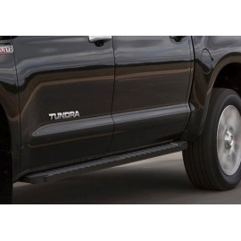 APS WB20TJI8B - Flat Style Door-to-Door Black Carbon Steel Running Boards