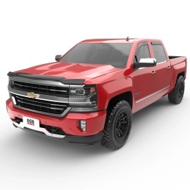 EGR 301575 - Superguard Matte Black Bug Deflector For 14-15 Silverado 1500|15-16 Silverado 2500 / 3500 HD
