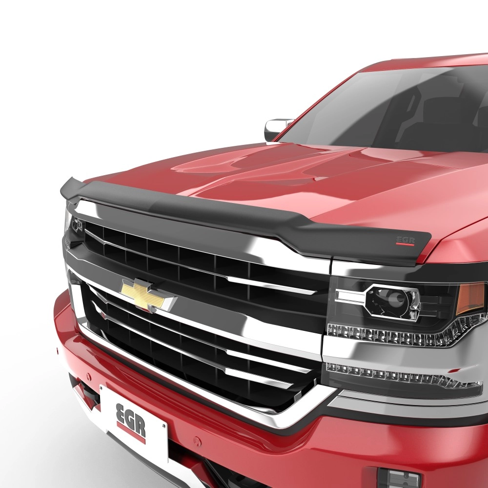 EGR 301675 - Superguard Matte Black Bug Deflector For 16-18 Chevy Silverado 1500 EGR 301675 - Superguard Matte Black Bug Deflector For 16-18 Chevy Silverado 1500