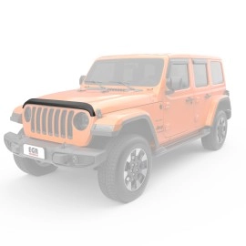 EGR 305255 - Superguard Matte Black Bug Deflector For 18-25 Wrangler|20-25 Gladiator