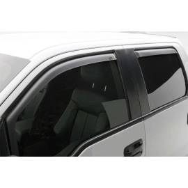 EGR 561391 - Matte Black Front In Channel Window Visors For 15-20 GM Colorado / Canyon