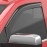 EGR 561571 - Matte Black Front In Channel Window Visors For 14-18 GM Truck 1500|15-19 GM Truck 2500 / 3500 HD