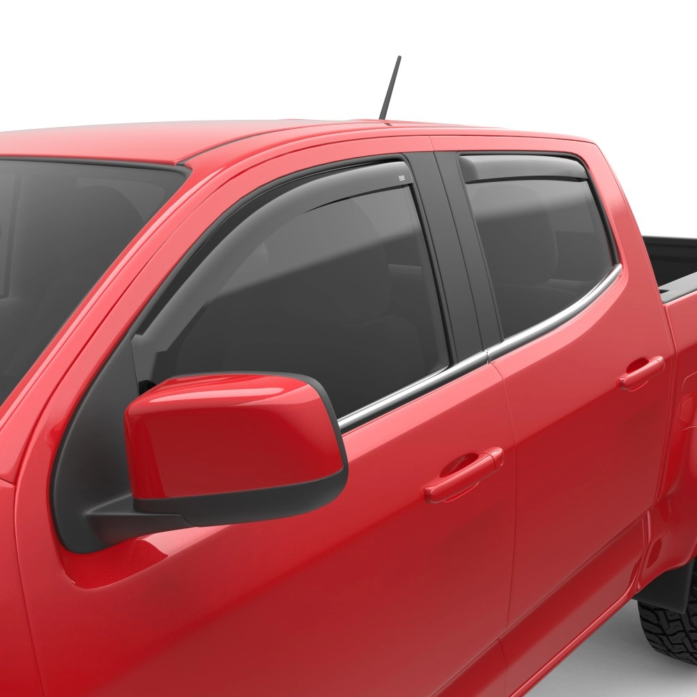 EGR 571391 - Dark Smoke Front & Rear In Channel Window Visors For 15-22 GM Colorado / Canyon EGR 571391 - Dark Smoke Front & Rear In Channel Window Visors For 15-22 GM Colorado / Canyon
