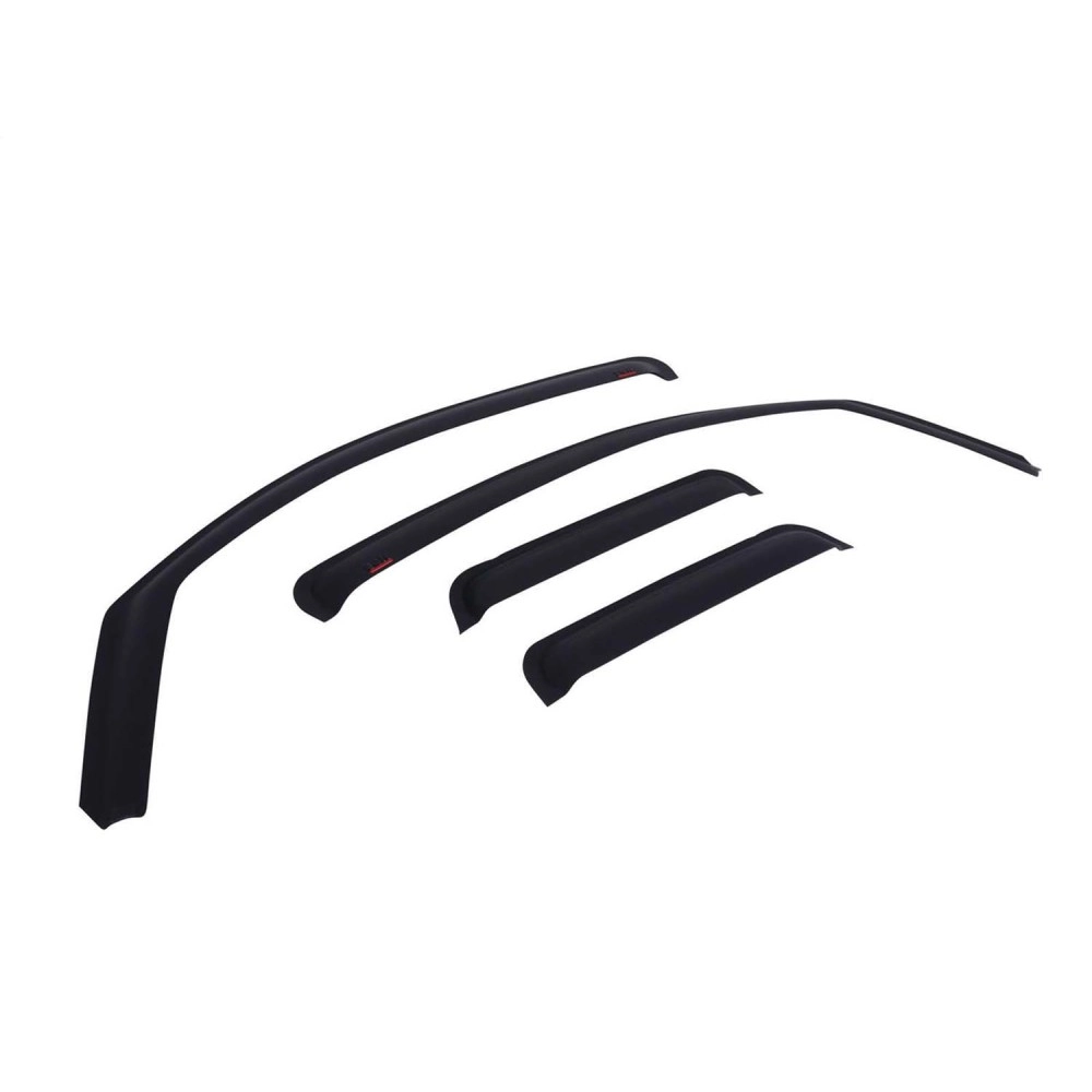 EGR 571505 - Matte Black Front & Rear In Channel Window Visors For 07-13 GM Truck 1500|07-14 2500 / 3500 HD EGR 571505 - Matte Black Front & Rear In Channel Window Visors For 07-13 GM Truck 1500|07-14 2500 / 3500 HD