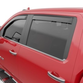 EGR 571665 - Matte Black Front In Channel Window Visors For 20-24 GM Silverado / Sierra 2500 / 3500 HD