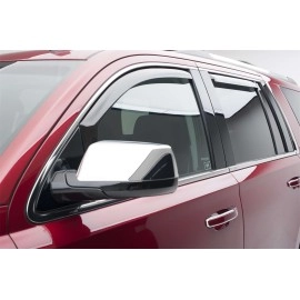 EGR 571861 - Dark Smoke Front & Rear In Channel Window Visors For 15-20 GM Tahoe / Yukon