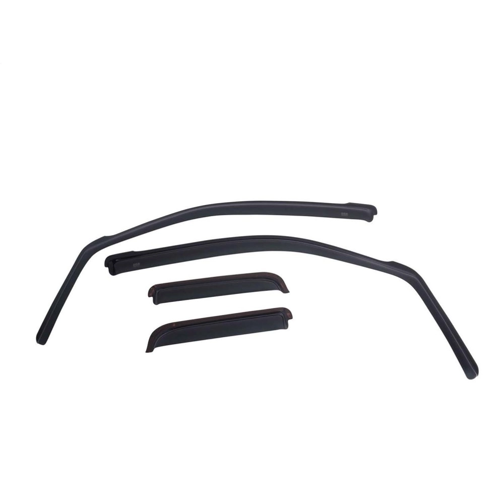EGR 572451 - Dark Smoke Front & Rear In Channel Window Visors For 02-09 Dodge Ram