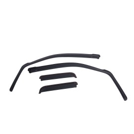EGR 573395 - Matte Black Front & Rear In Channel Window Visors For 09-14 Ford F-150 CC