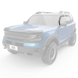 EGR 573561 - Dark Smoke Front & Rear In Channel Window Visors For 21-25 Ford Bronco
