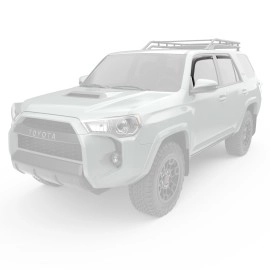 EGR 575221 - Dark Smoke Front & Rear In Channel Window Visors For 10-23 Toyota 4Runner