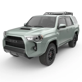 EGR 575221 - Dark Smoke Front & Rear In Channel Window Visors For 10-23 Toyota 4Runner