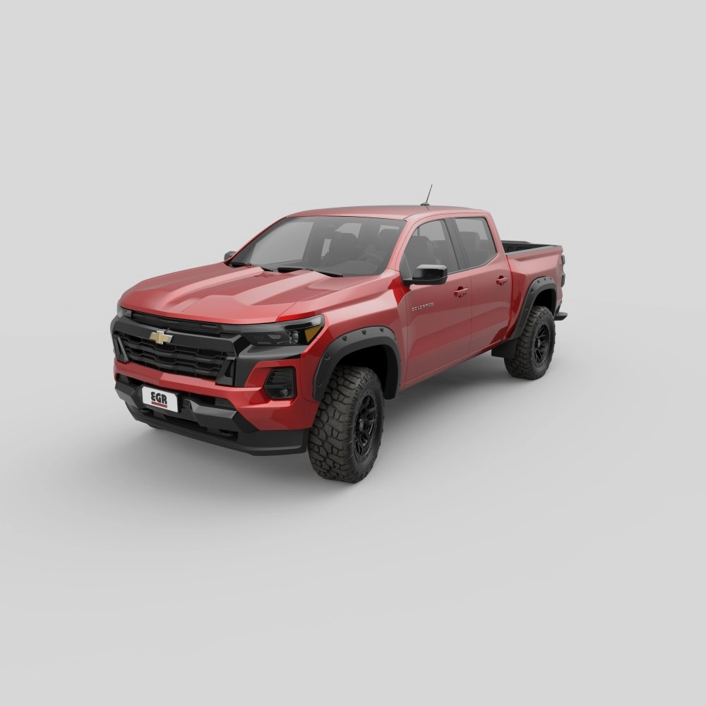 EGR 791425 - Bolt-on Blackout Look Fender Flare Set For 23-25 Chevy Colorado