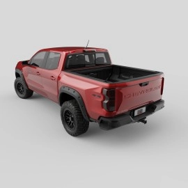 EGR 791425 - Bolt-on Blackout Look Fender Flare Set For 23-25 Chevy Colorado