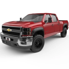 EGR 791504 - Premium Bolt-on Look Fender Flare Set For 07-13 Chevy Silverado 1500|07-14 2500 / 3500 HD