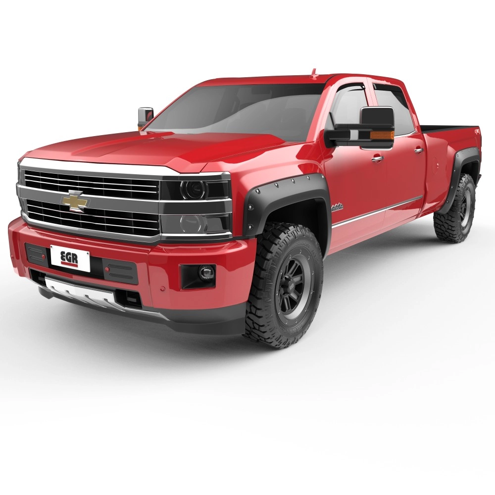 EGR 791574 - Premium Bolt-on Look Fender Flare Set For 14-18 Silverado 1500|15-19 Silverado 2500 / 3500 HD