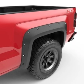 EGR 791574 - Premium Bolt-on Look Fender Flare Set For 14-18 Silverado 1500|15-19 Silverado 2500 / 3500 HD