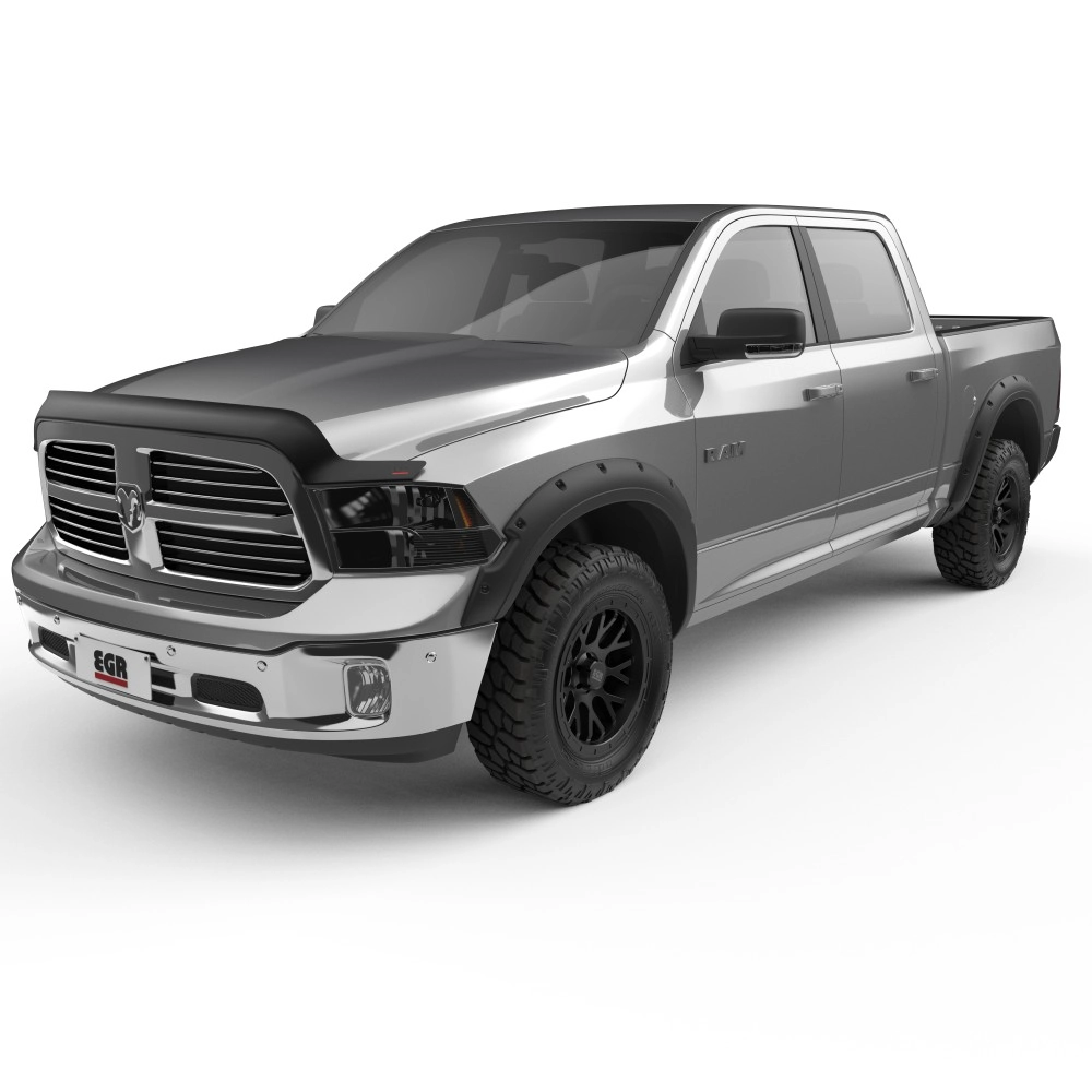 EGR 792655 - Bolt-on Blackout Look Fender Flare Set For 09-18 Ram 1500|19-24 Ram 1500 Classic