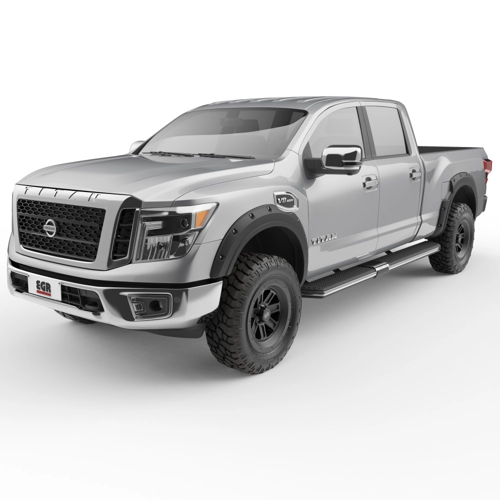 EGR 796004 - Bolt-On Look Fender Flare Set For 17-24 Nissan Titan