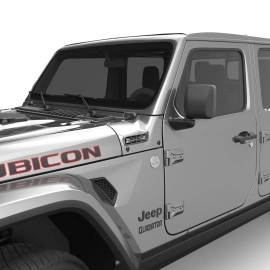 EGR VSLJP0192 - Billet Silver VSL Series Side LED Lights For 18-25 Wrangler|20-25 Gladiator