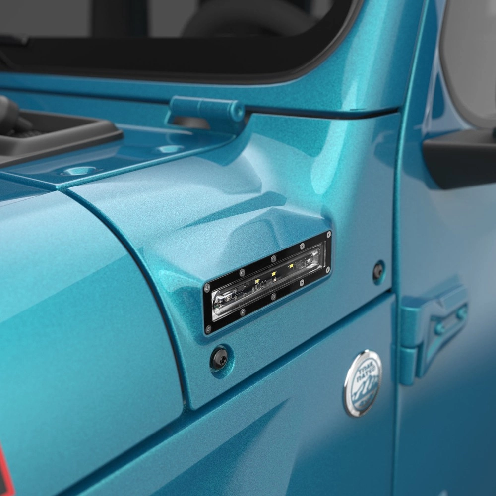 EGR VSLJP0904 - Bikini Blue VSL Series Side LED Lights For 18-25 Wrangler|20-25 Gladiator