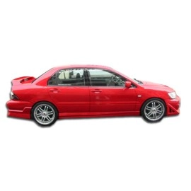 Duraflex 100372 - Walker Side Skirts Rocker Panels For 2002-2003 Mitsubishi Lancer - 2 Piece