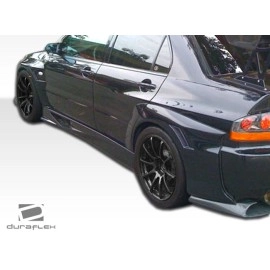 Duraflex 107213 - VT-X Wide Body Side Skirts Rocker Panels For 2003-2006 Mitsubishi Evolution - 2 Piece
