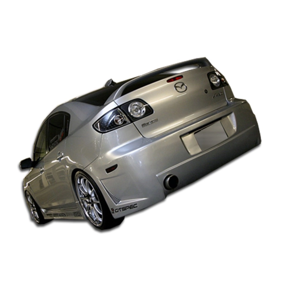 Duraflex 100563 - B-2 Rear Bumper Cover For 2004-2009 Mazda 3 - 1 Piece