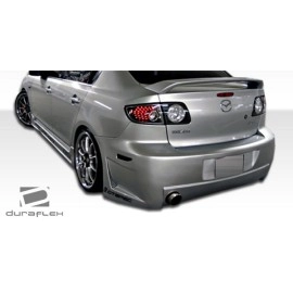 Duraflex 100563 - B-2 Rear Bumper Cover For 2004-2009 Mazda 3 - 1 Piece