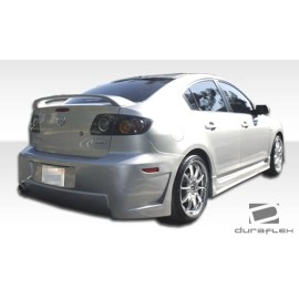 Duraflex 100563 - B-2 Rear Bumper Cover For 2004-2009 Mazda 3 - 1 Piece
