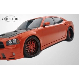 Couture 104813 - Polyurethane Luxe Wide Body Side Skirts Rocker Panels For 2006-2010 Dodge Charger - 2 Piece