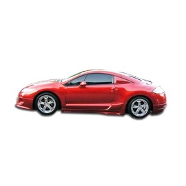 Duraflex 102273 - Racer Side Skirts Rocker Panels For 2006-2012 Mitsubishi Eclipse - 2 Piece