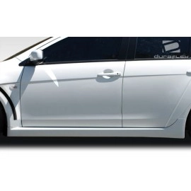 Duraflex 106954 - Evo X Look Side Skirts Rocker Panels For 2008-2017 Mitsubishi Lancer - 2 Piece