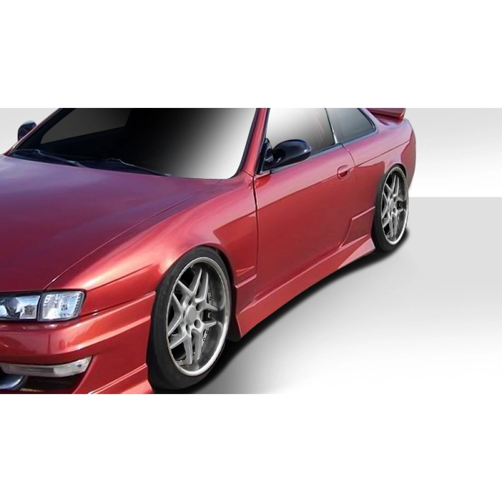 Duraflex 101647 - Type U Side Skirts Rocker Panels For 1995-1998 Nissan 240SX - 2 Piece