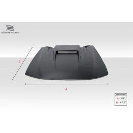 Duraflex 102200 - Spyder 3 Hood Scoop - 1 Piece