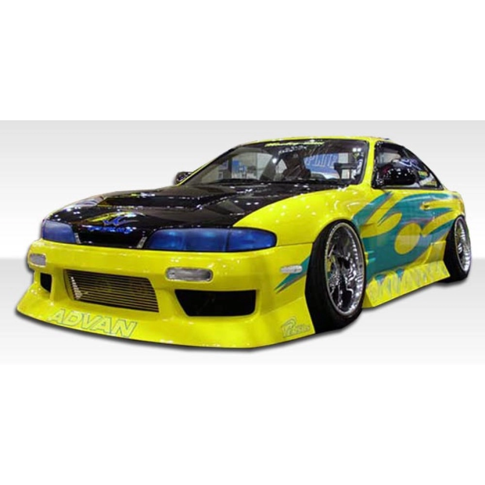 Duraflex 104626 - Type U Front Bumper Cover For 1995-1996 Nissan 240SX - 1 Piece