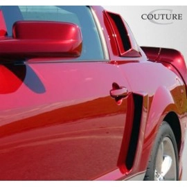 Couture 104797 - Polyurethane CVX Window Scoop Louvers For 2005-2009 Ford Mustang - 2 Piece