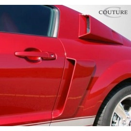 Couture 104797 - Polyurethane CVX Window Scoop Louvers For 2005-2009 Ford Mustang - 2 Piece