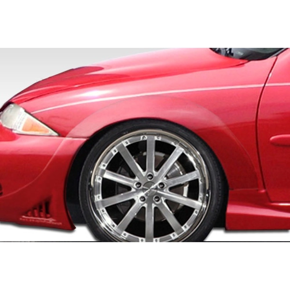 Duraflex 105643 - Millenium Wide Body Front Fender Flares For 1995-1999 Chevrolet Cavalier - 2 Piece