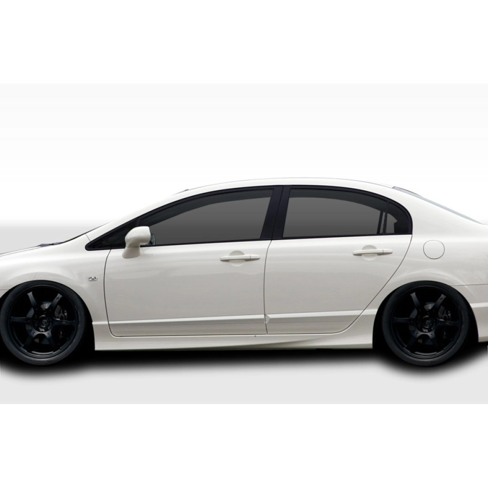 Duraflex 107737 - JDM Type R Conversion Side Skirts Rocker Panels For 2006-2011 Honda Civic - 2 Piece