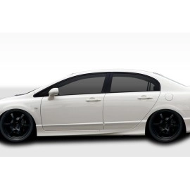 Duraflex 107737 - JDM Type R Conversion Side Skirts Rocker Panels For 2006-2011 Honda Civic - 2 Piece