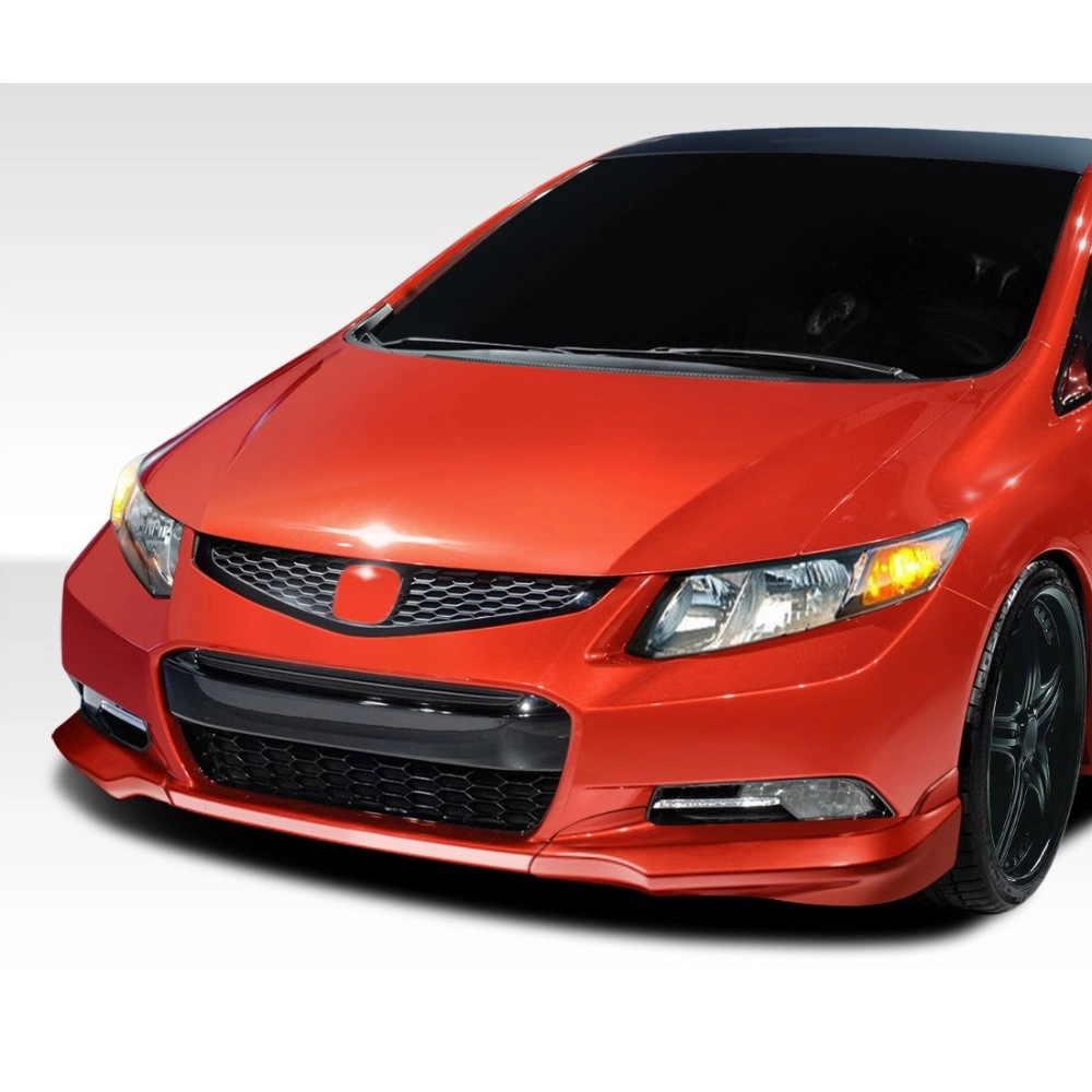 Duraflex 107951 - H-Sport Front Add Ons Spat Bumper Extensions For 2012-2013 Honda Civic - 2 Piece