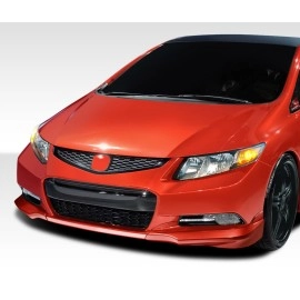 Duraflex 107951 - H-Sport Front Add Ons Spat Bumper Extensions For 2012-2013 Honda Civic - 2 Piece